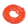 Electroplate Opaque Solid Color Glass Beads Strands EGLA-A044-P1mm-L03-2