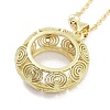 Brass Pendants Necklace NJEW-B101-02G-04-1