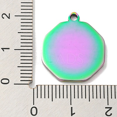 Ion Plating(IP) 304 Stainless Steel Pendants STAS-D025-07M-1