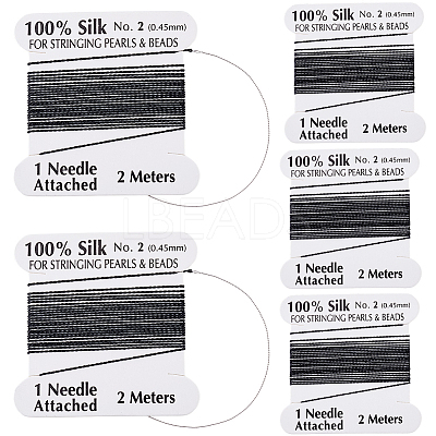 5Pcs Pure Silk Cord OCOR-BBC0001-04B-1