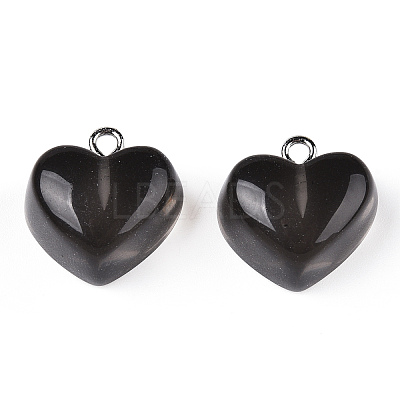 Transparent Resin Pendants RESI-R429-30H-1