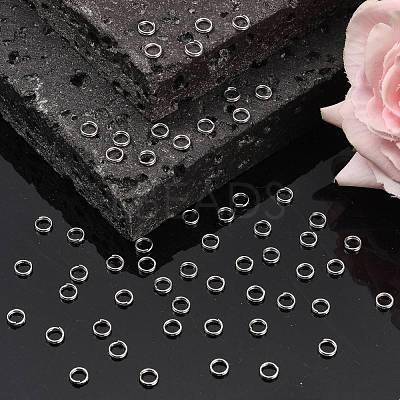 Tarnish Resistant 185pcs Jewelry Findings Original Color 304 Stainless Steel Split Rings X-STAS-E010-5x1mm-2-1