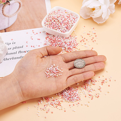 Opaque Glass Round Seed Beads GLAA-TAC0025-07A-06-1