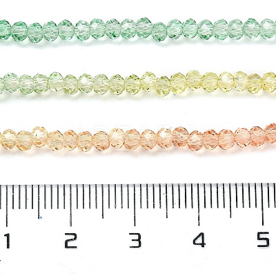 Transparent Painted Glass Beads Strands X1-DGLA-A034-T2mm-A04-1