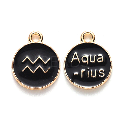 Alloy Enamel Pendants X-ENAM-S124-01A-08J-1