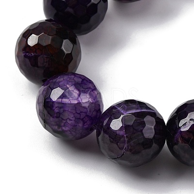 Natural Dragon Veins Agate(Dyed & Heated) Beads Strands G-K390-A14-01-1