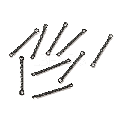 304 Stainless Steel Connector Charms STAS-Q323-02B-B-1