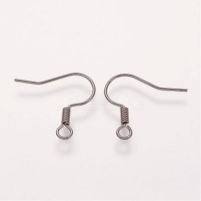 Brass Earring Hooks KK-Q363-B-NF-1