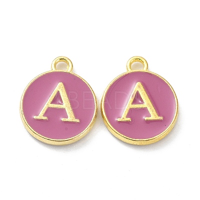 Golden Plated Alloy Enamel Charms ENAM-XCP0001-13A-1