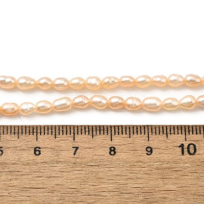 Natural Cultured Freshwater Pearl Beads Strands PEAR-I007-01L-03-1