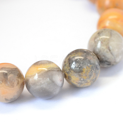 Natural Crazy Lace Agate Round Bead Strands X-G-E334-8mm-20-1