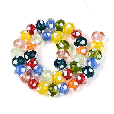 Handmade Lampwork Beads Strands LAMP-N036-11A-01-1