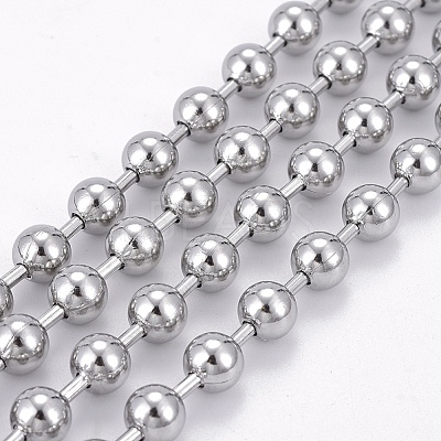 Non-Tarnish 304 Stainless Steel Ball Chains X-CHS-F009-01I-P-1