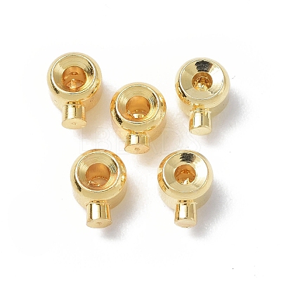 Brass Crimp Beads KK-P223-35G-1
