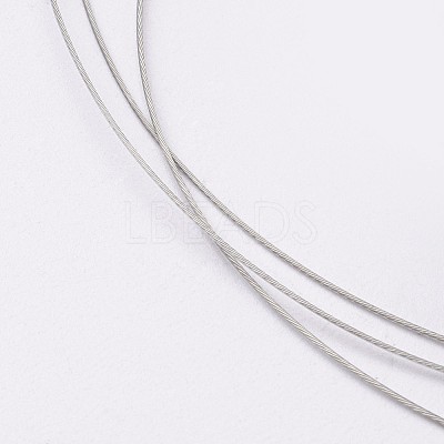 Tarnish Resistant DIY Jewelry Thread Findings Colored Tiger Tail Wire X-TWIR-O001-0.45mm-03-1