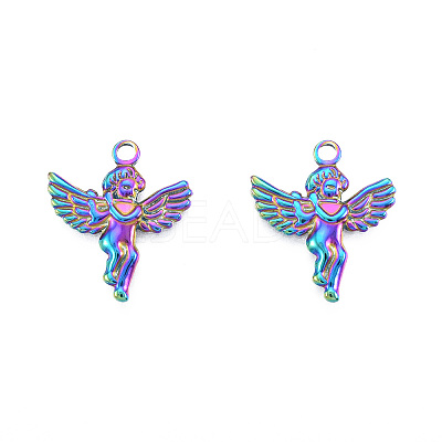 Ion Plating(IP) 201 Stainless Steel Pendants STAS-N098-237M-1