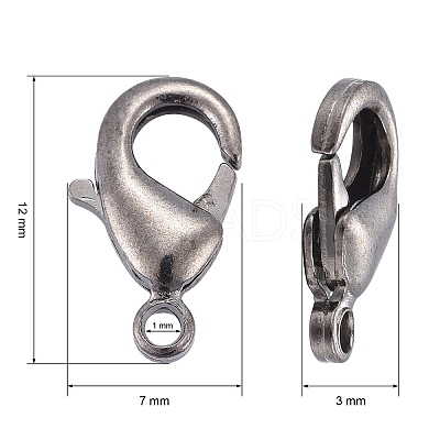 Brass Lobster Claw Clasps KK-902-B-1