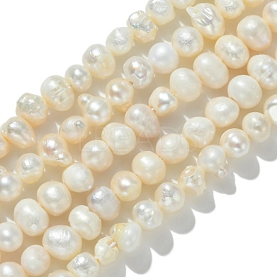 Natural Cultured Freshwater Pearl Beads Strands PEAR-N013-05H-1