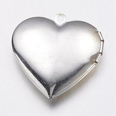 Brass Locket Pendants KK-N0116-009S-1