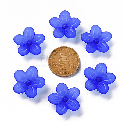 Frosted Acrylic Bead Caps MACR-S371-08A-751-1