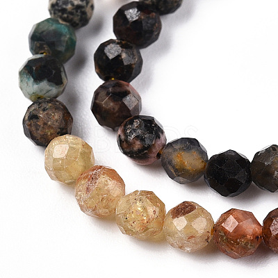 Natural & Synthetic Mixed Gemstone Beads Strands G-D080-A01-01-04-1