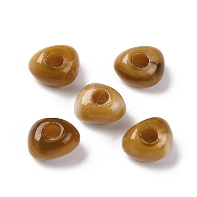 Two Tone Opaque Acrylic Beads MACR-Z002-02B-1