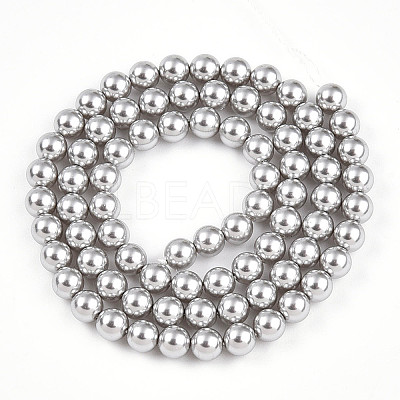 Baking Paint Pearlized Glass Pearl Bead Strands HY-N002-5mm-A03-1