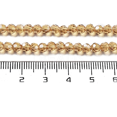 Electroplate Transparent Glass Beads Strands EGLA-A035-T4mm-A17-1