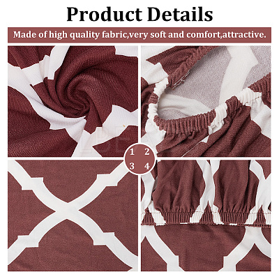 Polyester Elastic Chair Cushion FIND-WH0417-71B-1