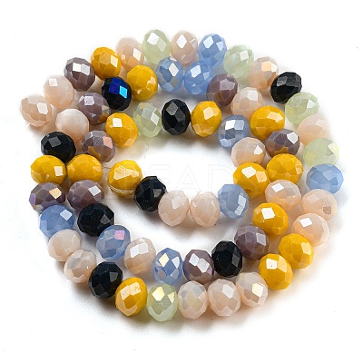 Glass Beads Strands EGLA-A034-M8mm-54-1