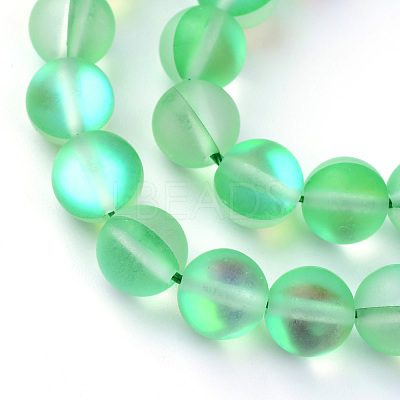Synthetic Moonstone Beads Strands X-G-R375-6mm-A06-1