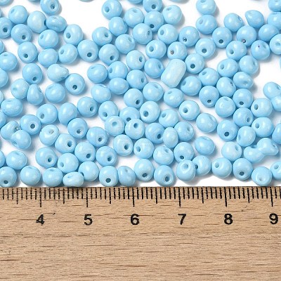 6/0 Opaque Baking Paint Glass Seed Beads X1-SEED-M012-02A-13-1