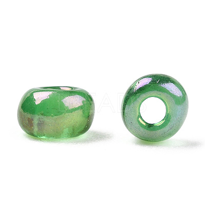 Round Transparent Colors Rainbow Glass Seed Beads X-SEED-A007-3mm-167-1