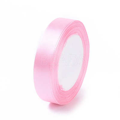 Breast Cancer Pink Awareness Ribbon Making Materials Single Face Satin Ribbon RC20mmY004-1