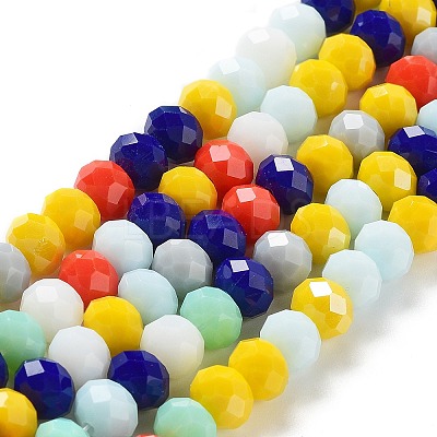 Glass Beads Strands EGLA-A034-M8mm-33-1