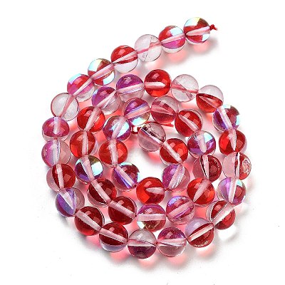 Transparent Glass Beads GLAA-B022-8mm-04-1