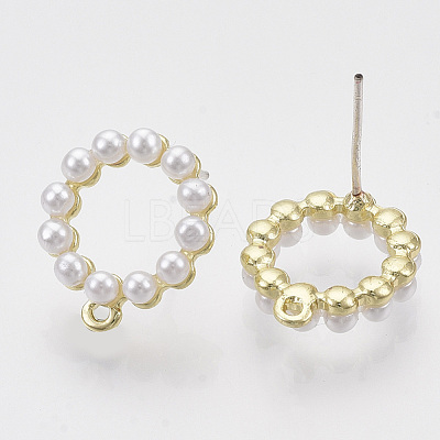 Alloy Stud Earring Findings PALLOY-N0149-09-1