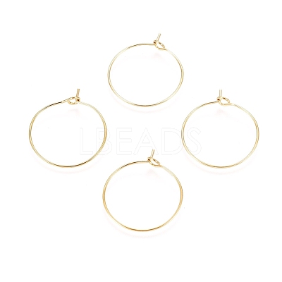 Ion Plating(IP) 316L Surgical Stainless Steel Hoop Earring Findings X-STAS-D164-05G-1