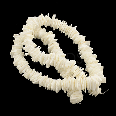 Chips Natural Dyed Seashell Beads Strands X-SSHEL-Q295-22A-1