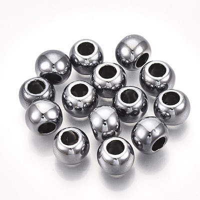 UV Plating ABS Plastic European Beads CCB-S162-28H-01-1