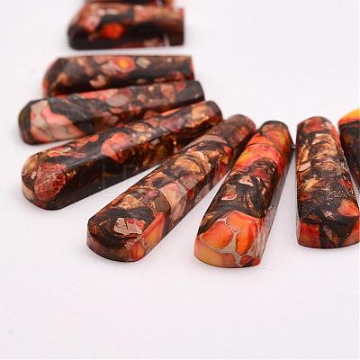 Assembled Bronzite and Imperial Jasper Beads Strands G-P298-B02-1