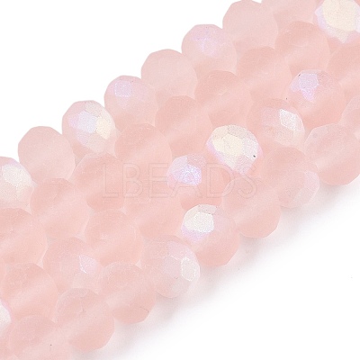 Transparent Glass Beads Strands X-EGLA-A044-T8mm-MB22-1