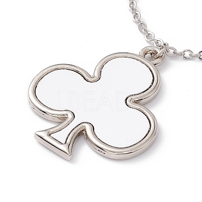 Sublimation Blank Aluminum Pendant Necklace NJEW-E020-02P-04-1