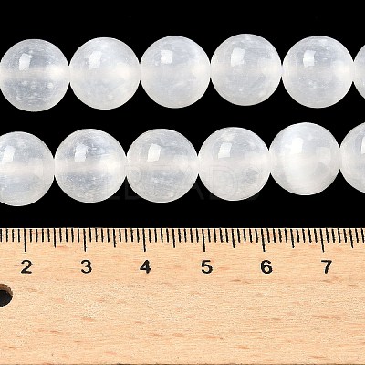 Natural Selenite Beads Strands G-L552H-16D-1