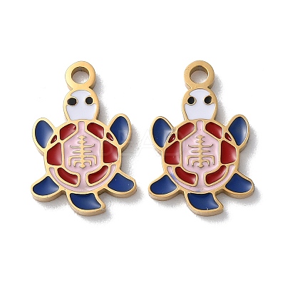 Ion Plating(IP) 304 Stainless Steel Pendants LS-STAS-C083-07G-02-1