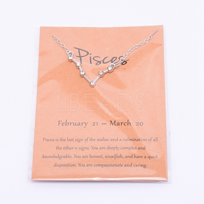 Alloy Rhinestone Pendants Necklaces NJEW-WH0007-02B-1