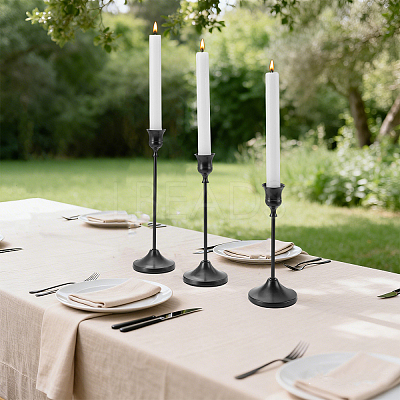 3Pcs 3 Styles Metal Candle Holder Sets DIY-WA0001-37G-1
