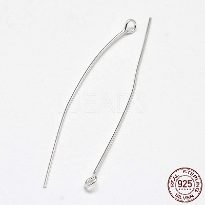 925 Sterling Silver Eye Pins STER-F018-02B-1