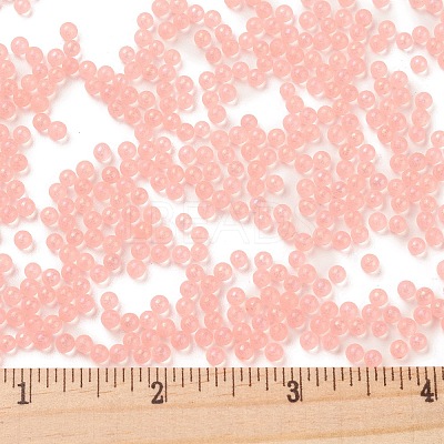 Luminous Transparent Glass Seed Round Beads GLAA-F124-D01-A-1
