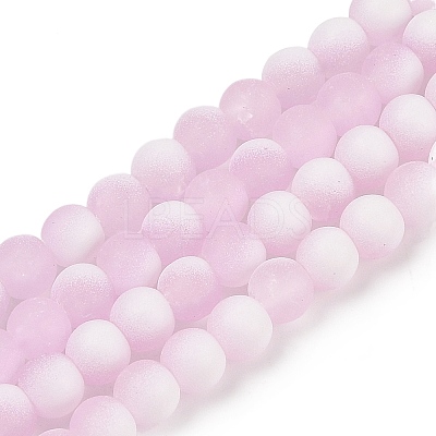 Frosted Crackle Glass Beads X1-GLAA-U001-8mm-M03-1